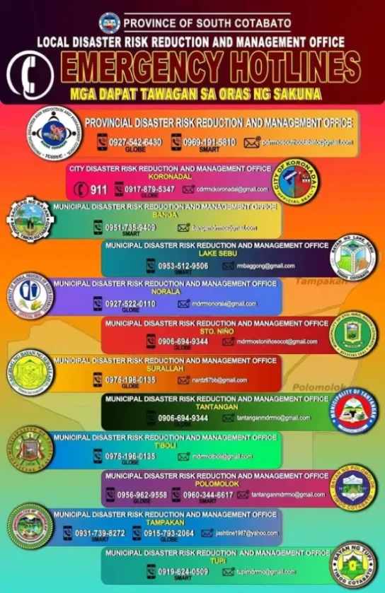 south cotabato emergency hotlines