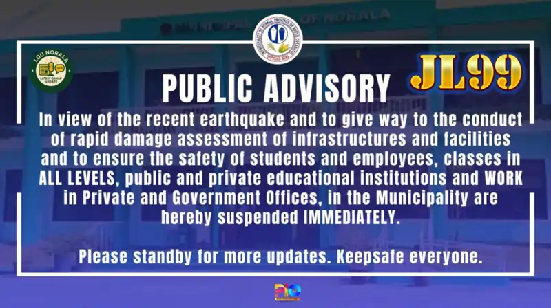 public advisory earthquake