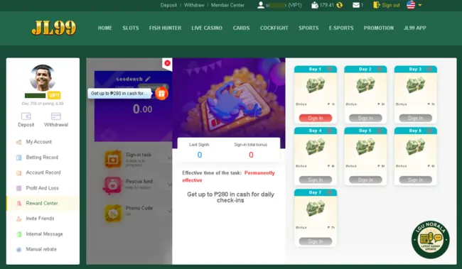 LOGIN DAILY TO GET BONUS