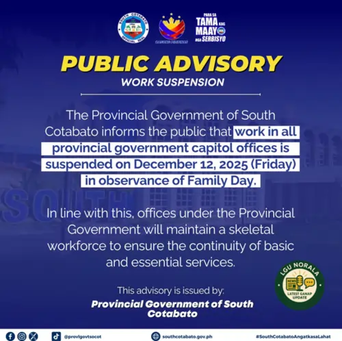 public advisory so cot